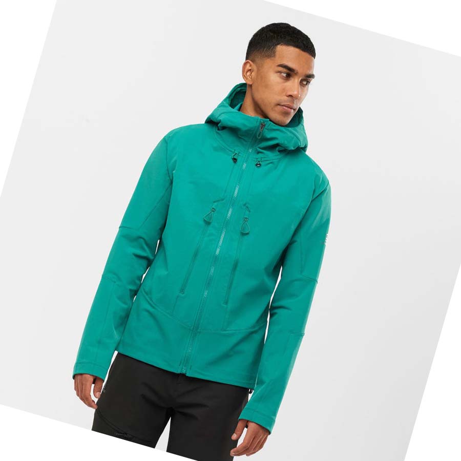 Chaquetas Salomon OUTPEAK SOFTSHELL Hombre Verdes | MX 3255AHK